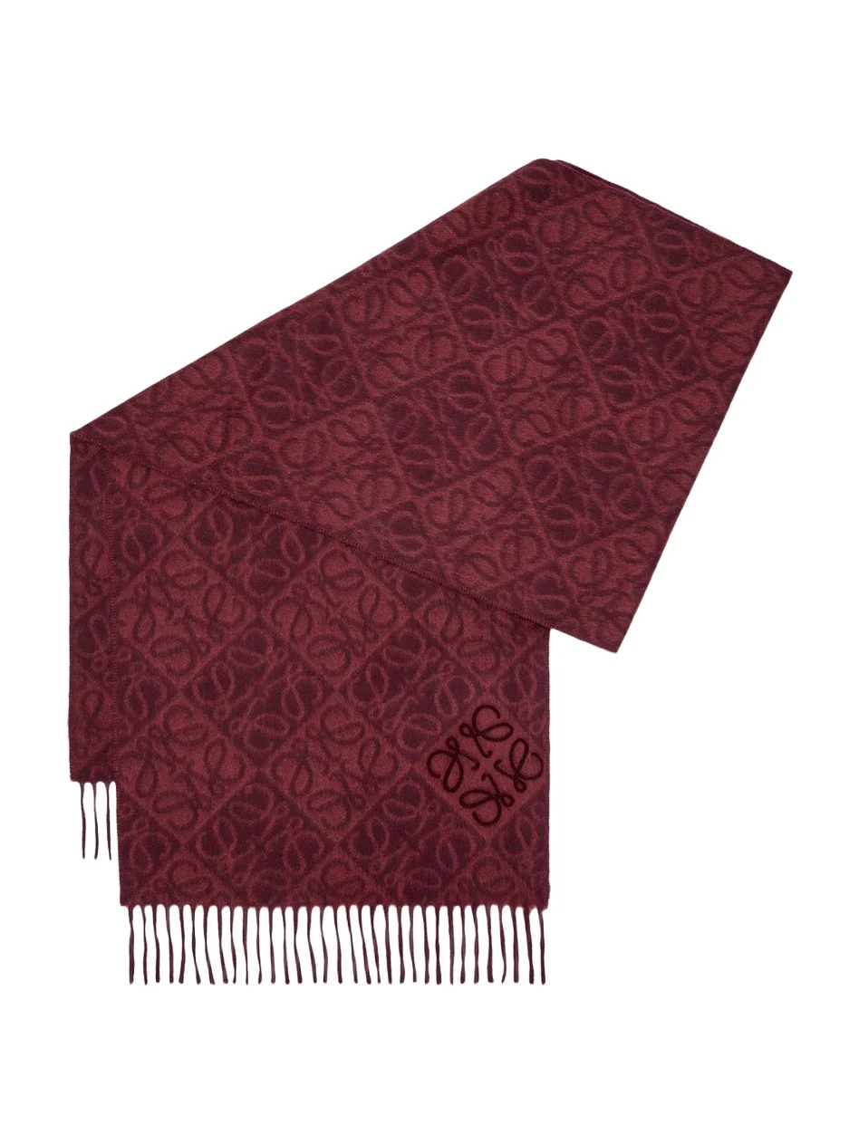 Anagram-Print Wool Blend Scarf Anagram-Print Wool Blend Scarf