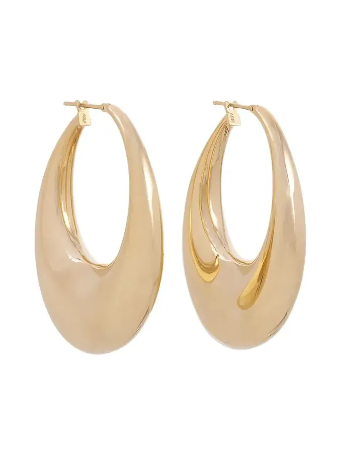 18K Yellow Gold Carine Hoop Earrings