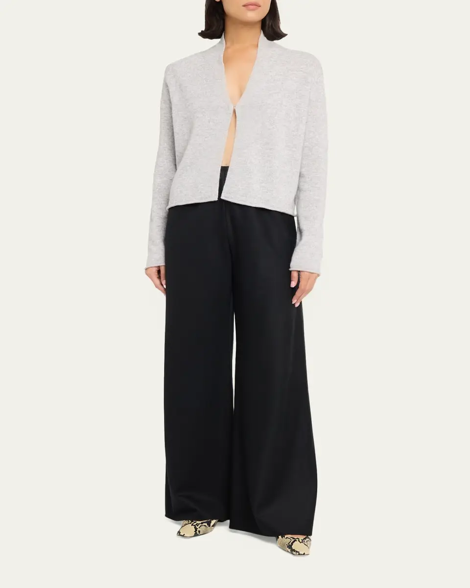 Guest In Residence Stealth Cashmere-Linen Cardigan | Thumbnail 2 Guest In Residence Stealth Cashmere-Linen Cardigan | Thumbnail 2