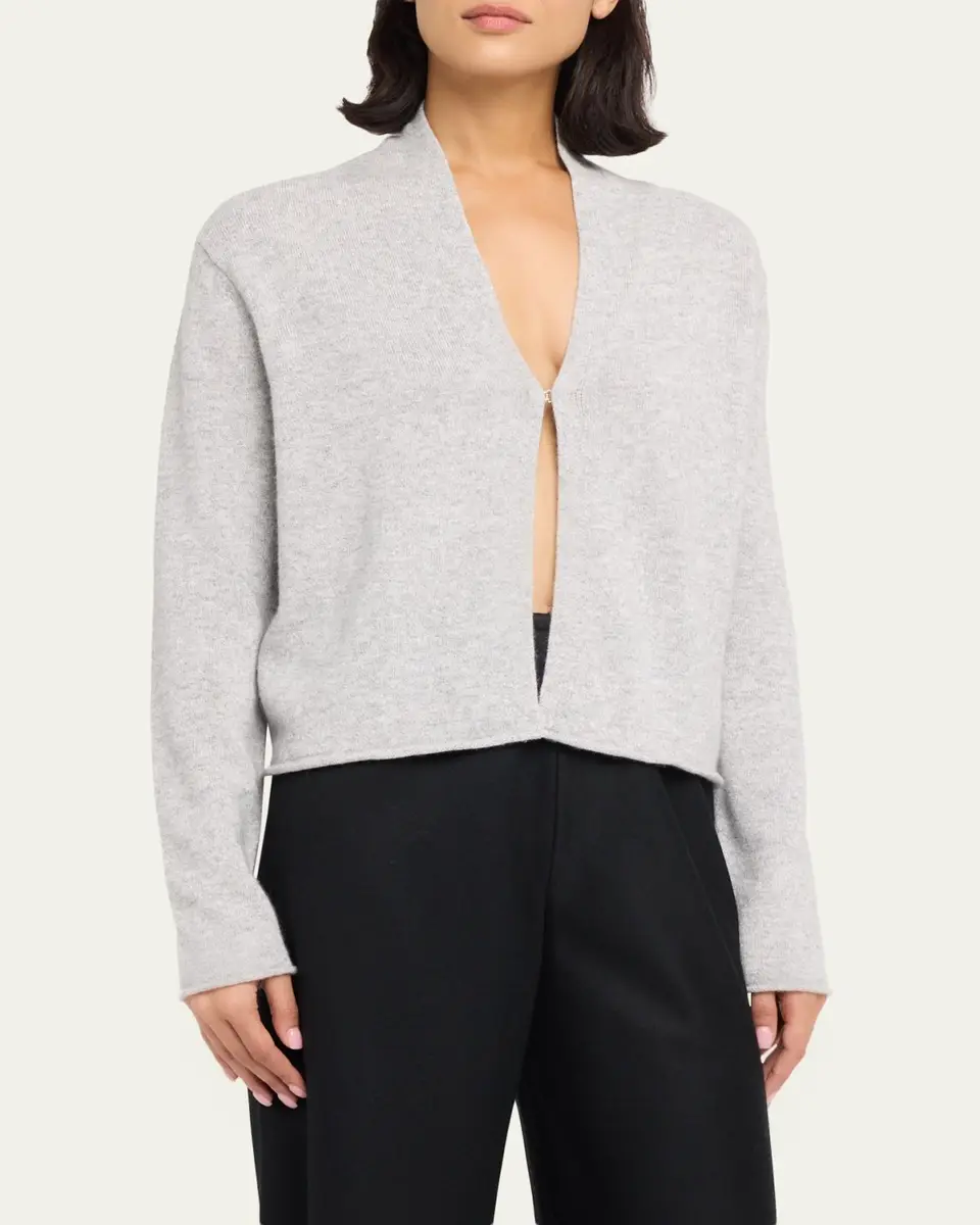 Guest In Residence Stealth Cashmere-Linen Cardigan | Thumbnail 4 Guest In Residence Stealth Cashmere-Linen Cardigan | Thumbnail 4