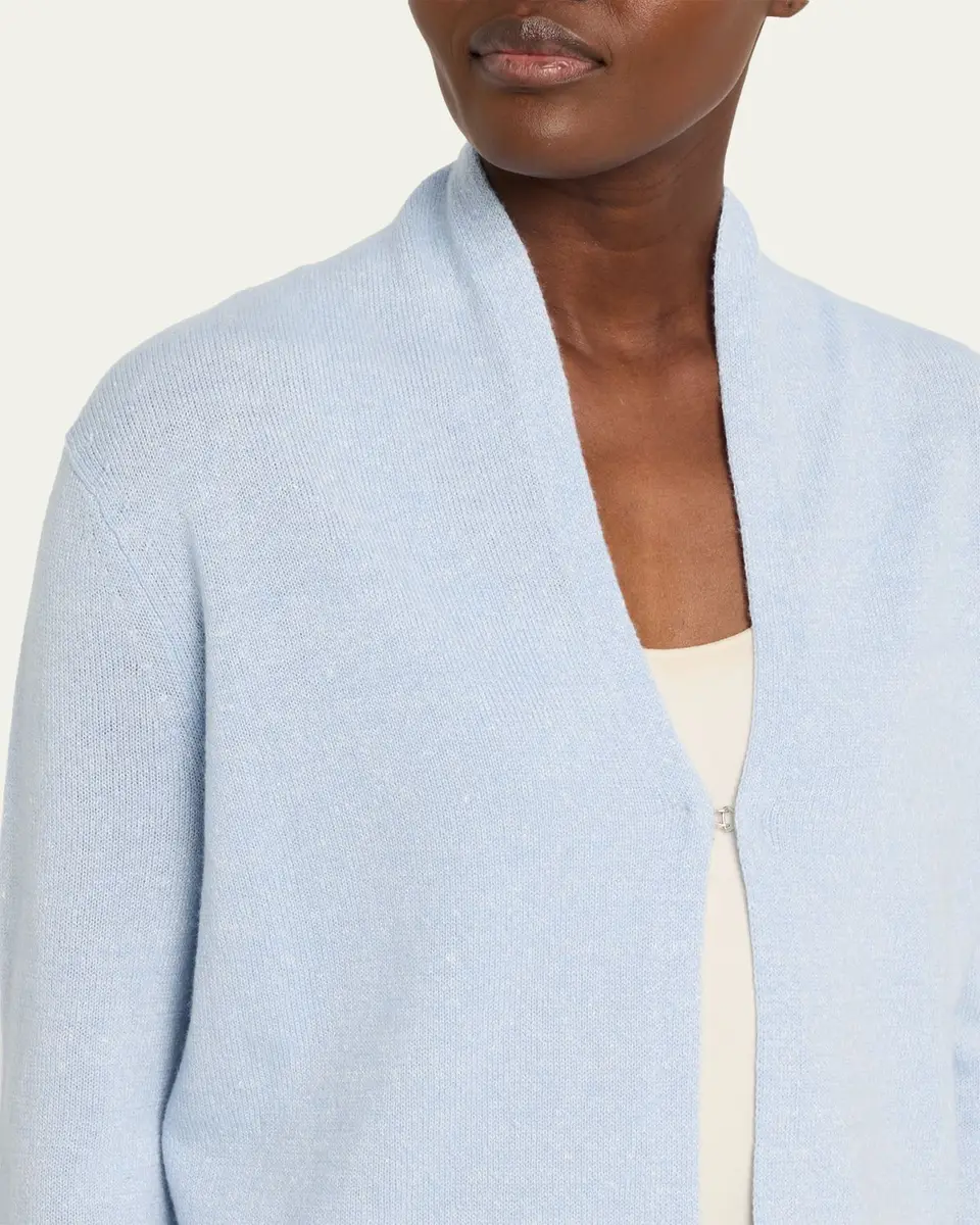 Guest In Residence Stealth Cashmere-Linen Cardigan | Thumbnail 9 Guest In Residence Stealth Cashmere-Linen Cardigan | Thumbnail 9