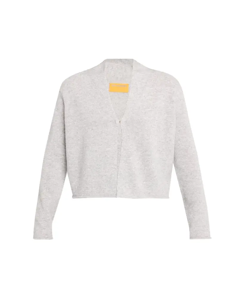 Guest In Residence Stealth Cashmere-Linen Cardigan