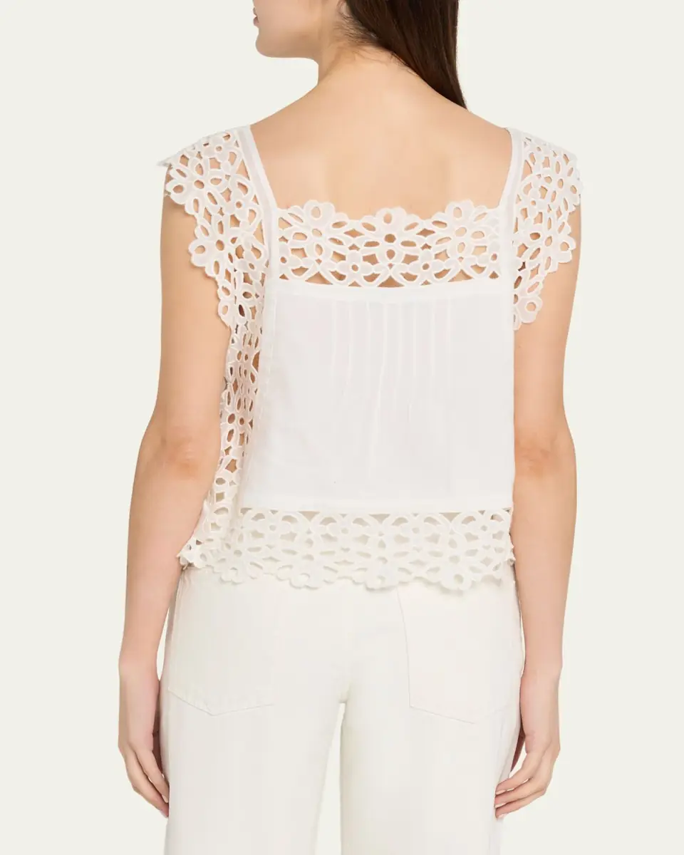 Sea Leila Eyelet Embroidered Blouse | Thumbnail 3 Sea Leila Eyelet Embroidered Blouse | Thumbnail 3