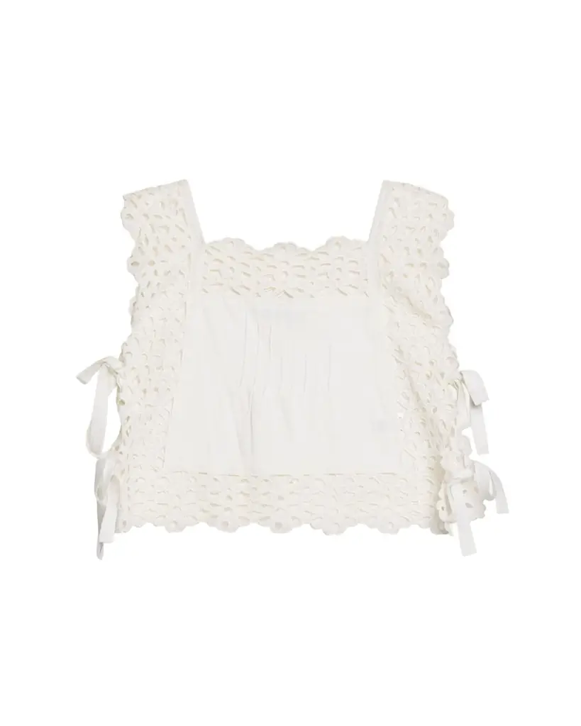 Leila Eyelet Embroidered Blouse Leila Eyelet Embroidered Blouse