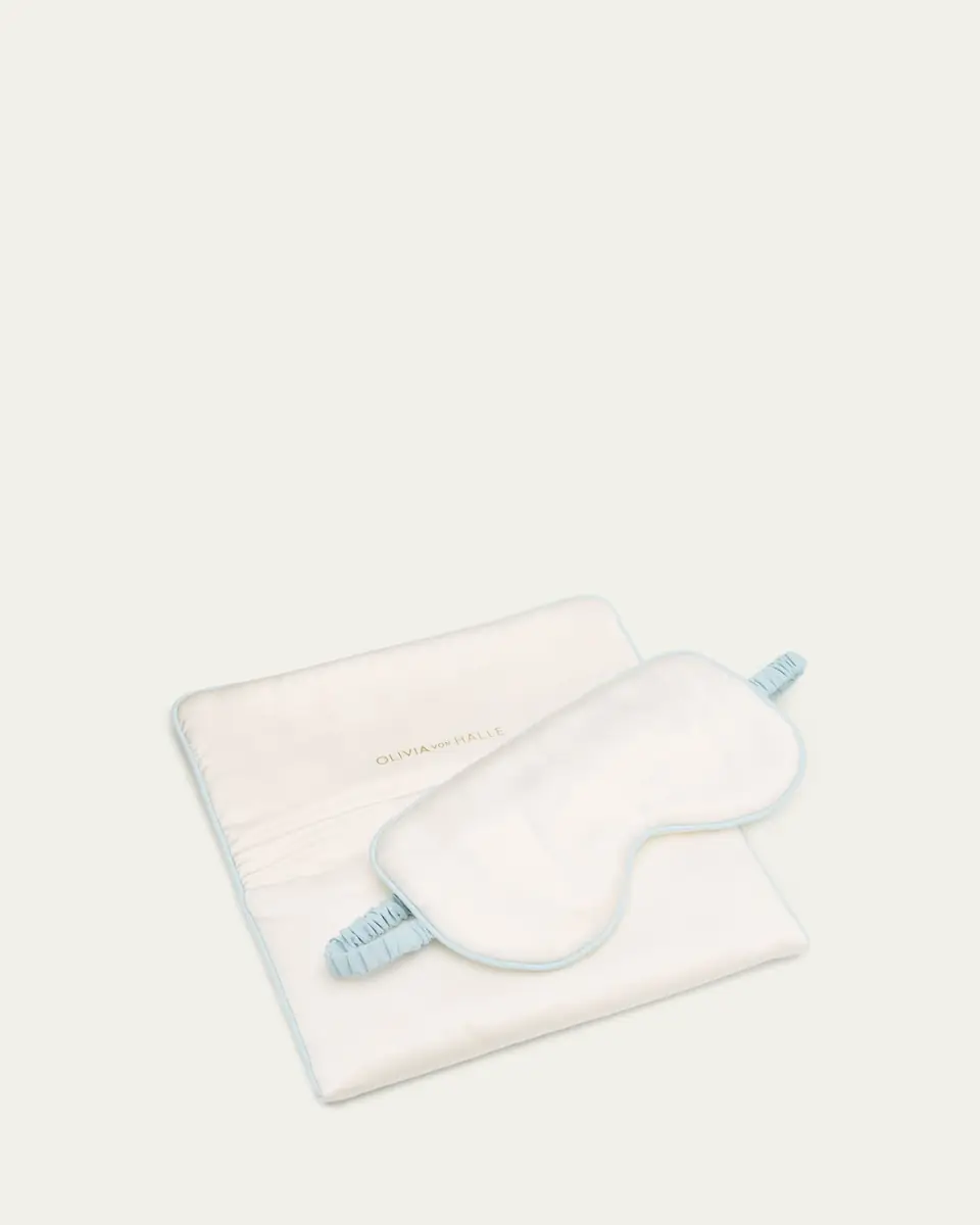 Olivia von Halle Audrey Padded Silk Satin Sleep Mask | Thumbnail 2 Olivia von Halle Audrey Padded Silk Satin Sleep Mask | Thumbnail 2