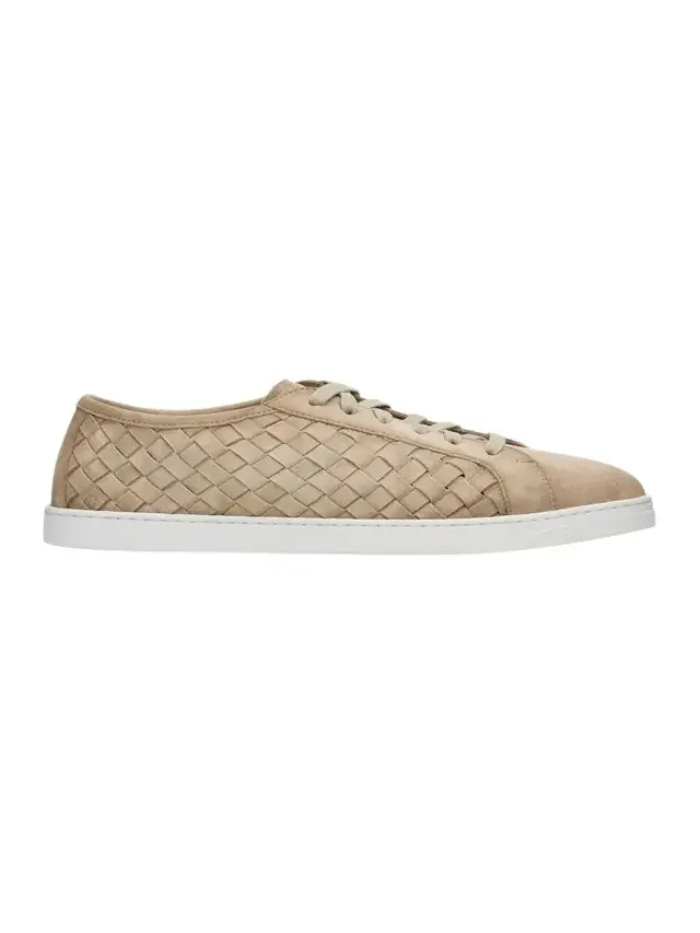 Magnanni Men's Kennedy Woven Suede Low-Top Sneakers