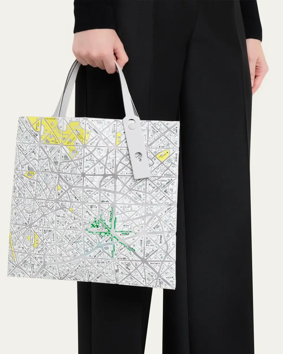Bao Bao Issey Miyake Geometric Printed Map Tote Bag | Thumbnail 2 Bao Bao Issey Miyake Geometric Printed Map Tote Bag | Thumbnail 2