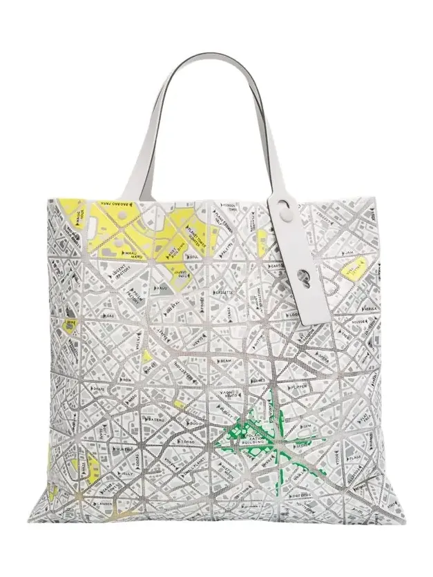 Geometric Printed Map Tote Bag Geometric Printed Map Tote Bag