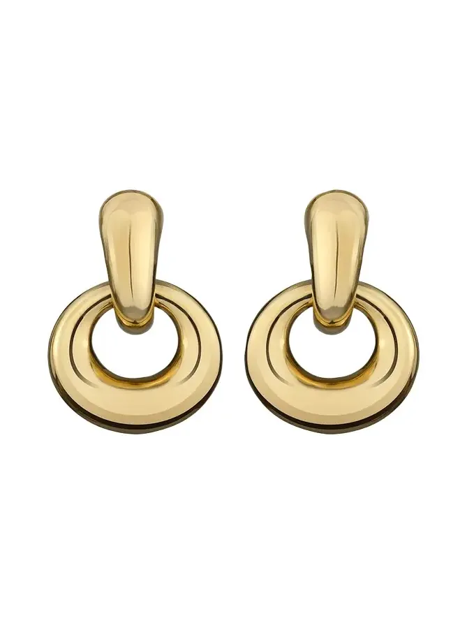 18K Ultimate Gold Door Knocker Earrings