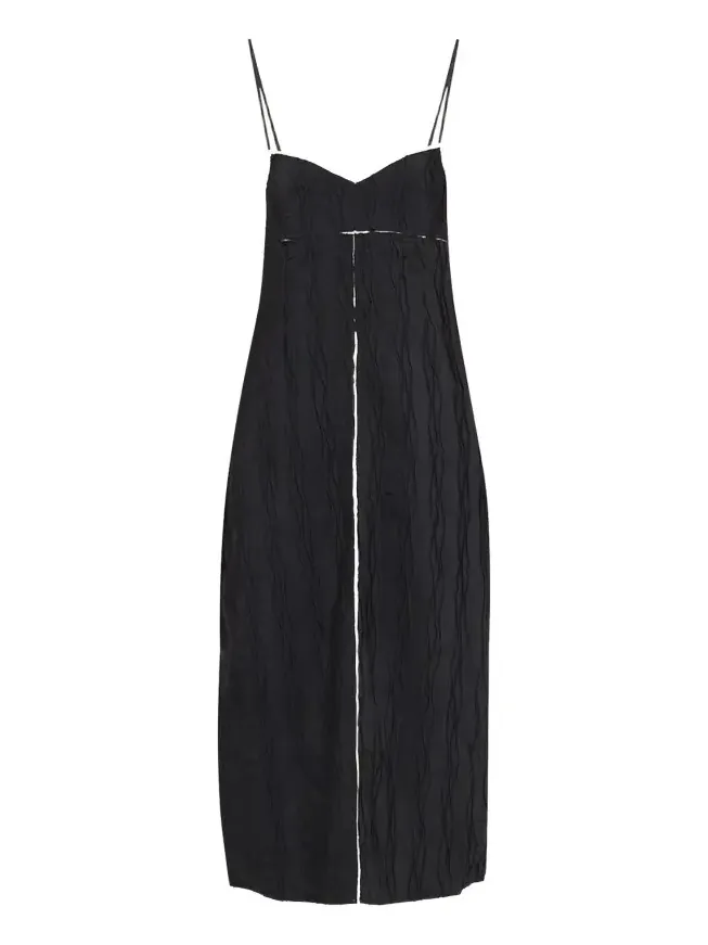 Leah Textured Sleeveless Midi Dress Leah Textured Sleeveless Midi Dress