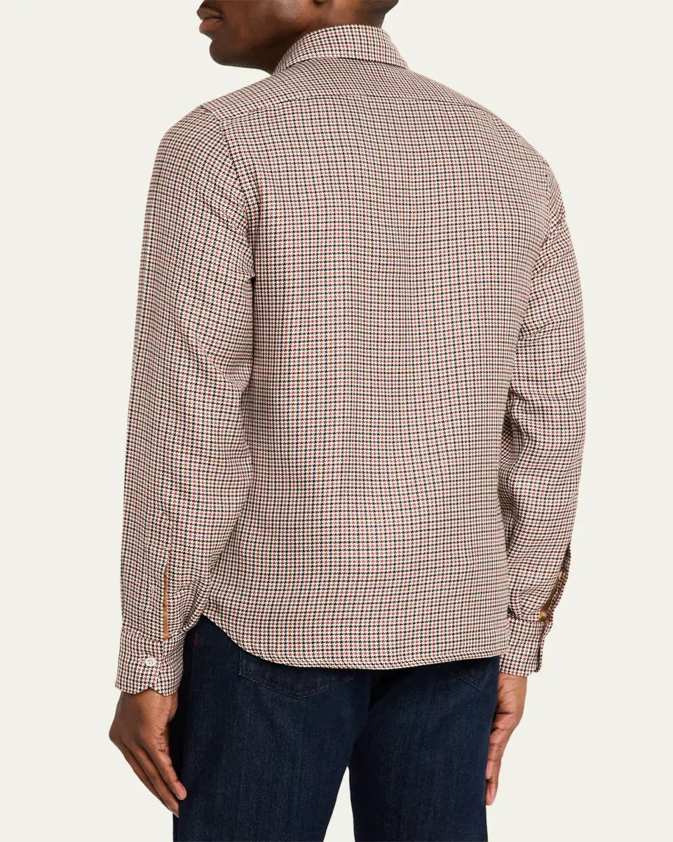 Kiton Men's Cashmere, Silk and Linen Flap-Pocket Overshirt | Thumbnail 3 Kiton Men's Cashmere, Silk and Linen Flap-Pocket Overshirt | Thumbnail 3