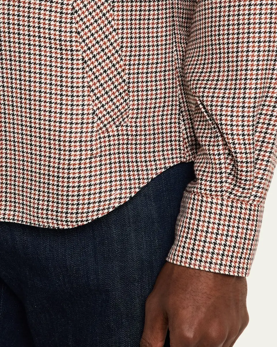 Kiton Men's Cashmere, Silk and Linen Flap-Pocket Overshirt | Thumbnail 5 Kiton Men's Cashmere, Silk and Linen Flap-Pocket Overshirt | Thumbnail 5