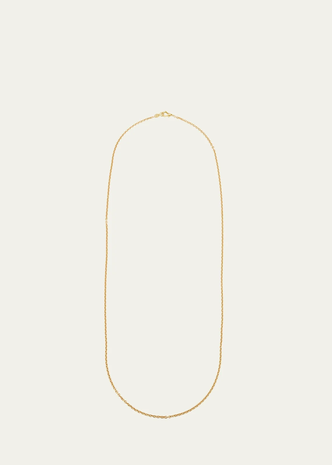 Plain Meditation Bell Necklace in 18K Yellow Gold, 32"L Plain Meditation Bell Necklace in 18K Yellow Gold, 32"L