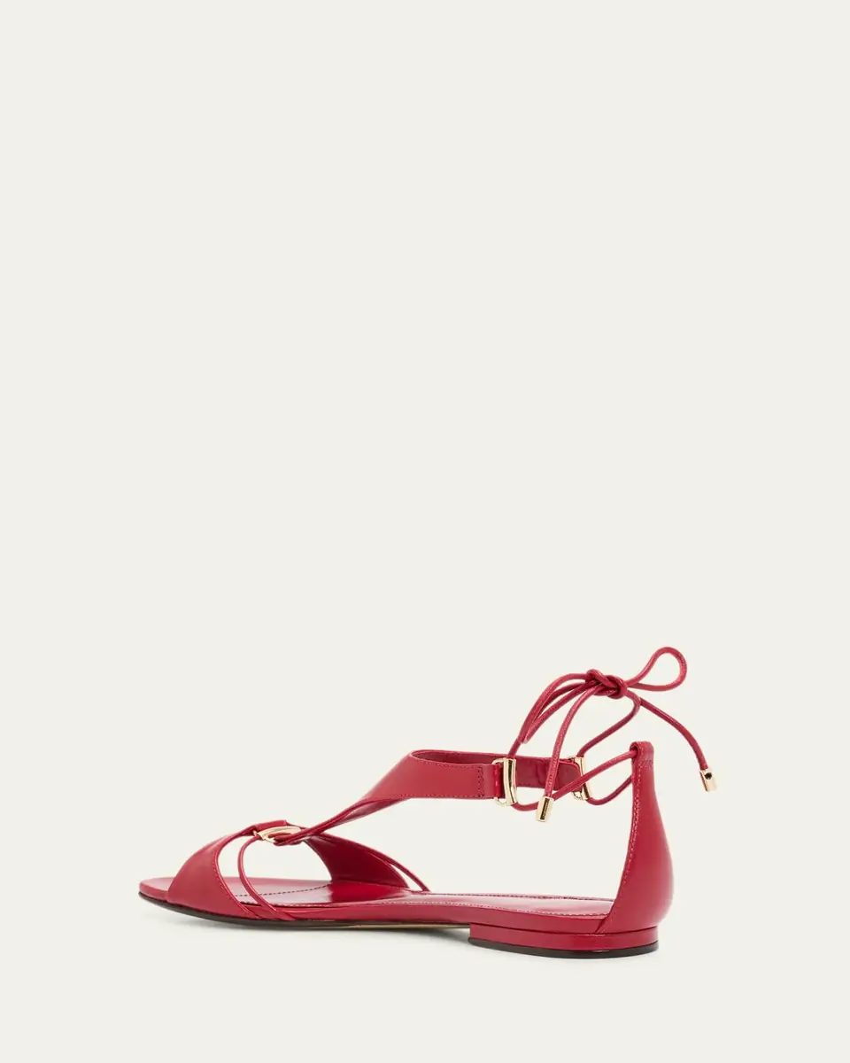 Alexandre Birman Mimi Leather Flat Sandals | Thumbnail 2 Alexandre Birman Mimi Leather Flat Sandals | Thumbnail 2