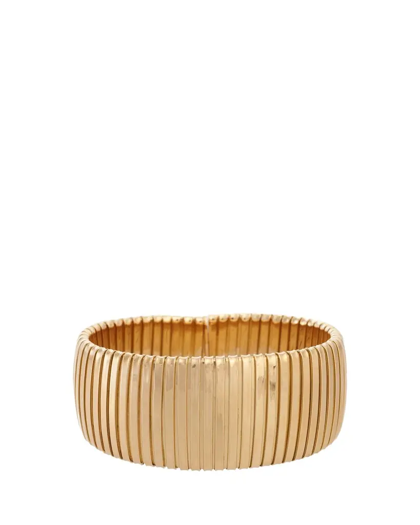 SIDNEY GARBER 18K Yellow Gold Ribbed Cuff Bracelet | Image 1 SIDNEY GARBER 18K Yellow Gold Ribbed Cuff Bracelet | Image 1