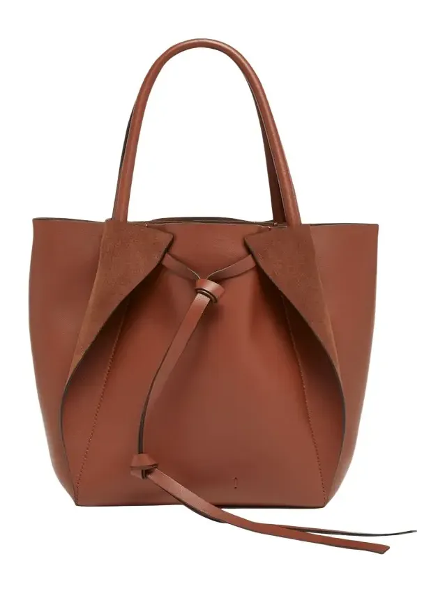 Marija Small Wing Fold Leather Tote Bag Marija Small Wing Fold Leather Tote Bag