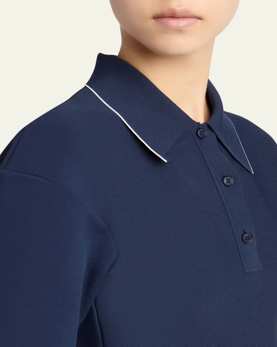 Stella McCartney Compact Knit Peplum Polo Shirt | Thumbnail 5 Stella McCartney Compact Knit Peplum Polo Shirt | Thumbnail 5