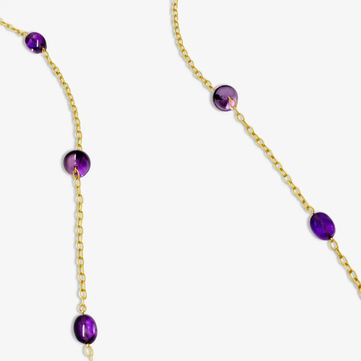 GOSHWARA Goshwara Beyond 18K Yellow Gold Amethyst Beads & Tumbles Necklace by The Solist | Thumbnail 2 GOSHWARA Goshwara Beyond 18K Yellow Gold Amethyst Beads & Tumbles Necklace by The Solist | Thumbnail 2