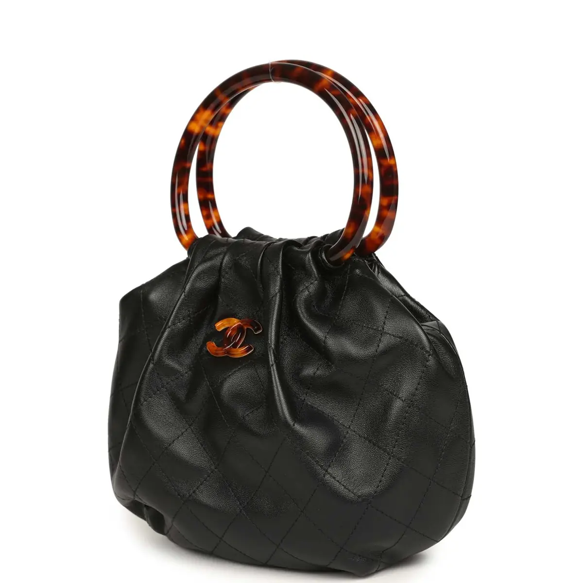 Chanel Chanel Small Pouch Black Shiny Lambskin Tortoiseshell Hardware | Thumbnail 5 Chanel Chanel Small Pouch Black Shiny Lambskin Tortoiseshell Hardware | Thumbnail 5