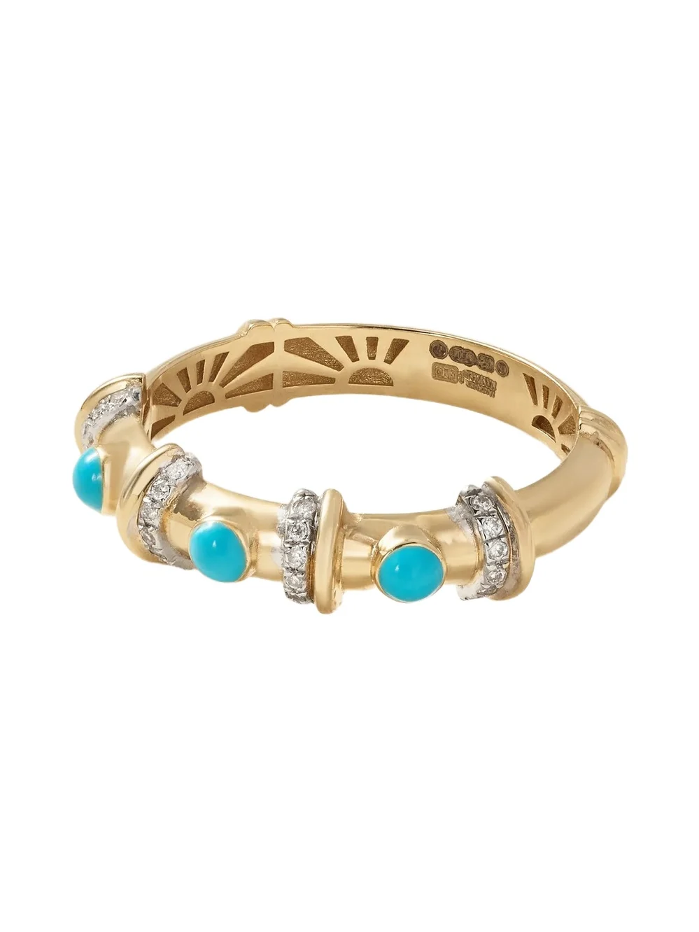 Milky Way 18-karat Gold, Turquoise And Diamond Ring Milky Way 18-karat Gold, Turquoise And Diamond Ring