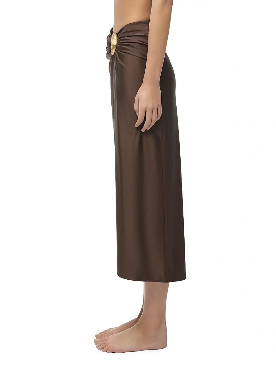 Simkhai Women's Eiana Shell Midi-Skirt | Thumbnail 4 Simkhai Women's Eiana Shell Midi-Skirt | Thumbnail 4