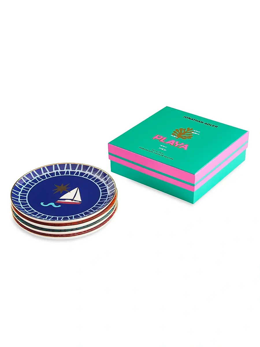 Jonathan Adler Playa 4-Piece Small Plates Set | Thumbnail 2