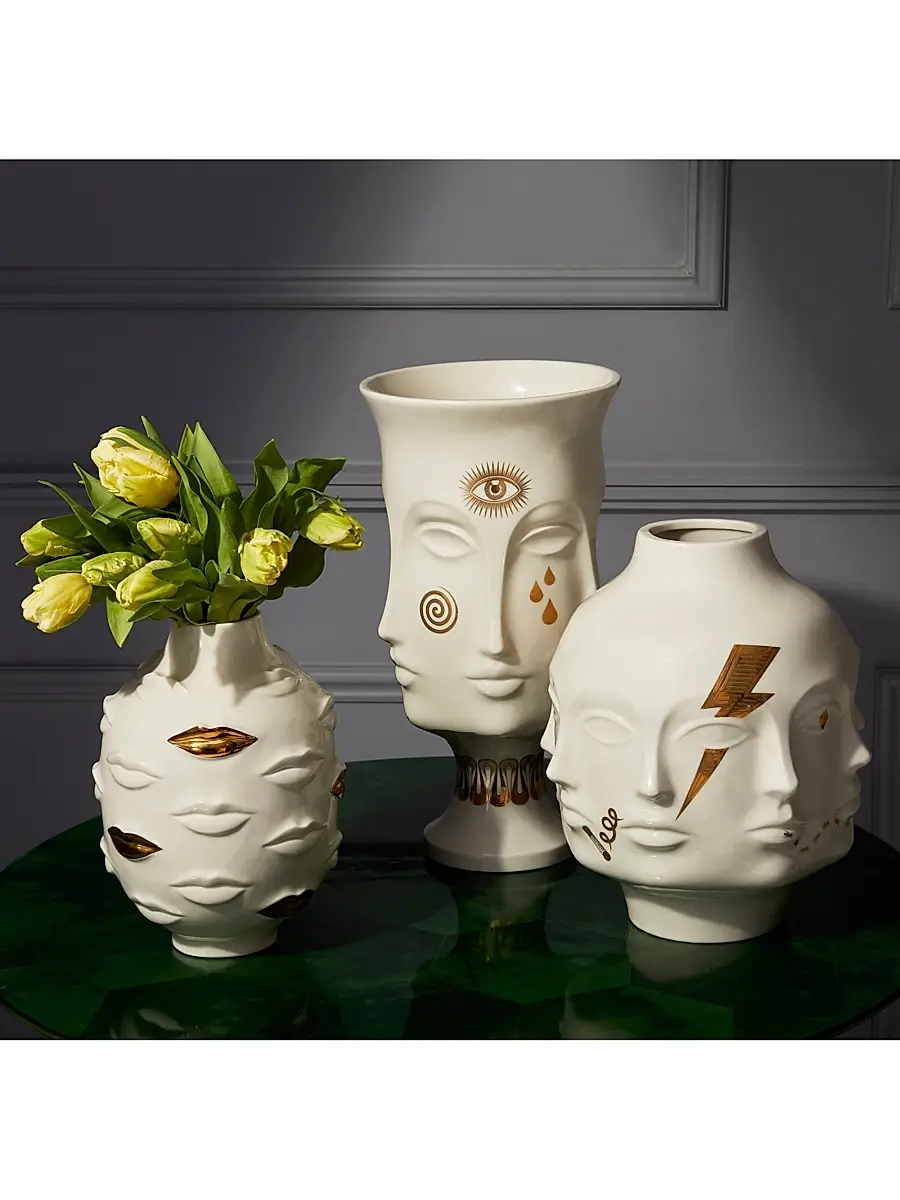 Jonathan Adler Gilded Gala Round Vase | Thumbnail 2 Jonathan Adler Gilded Gala Round Vase | Thumbnail 2