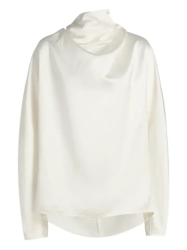 Women's Satin Cowl Neck Blouse Women's Satin Cowl Neck Blouse