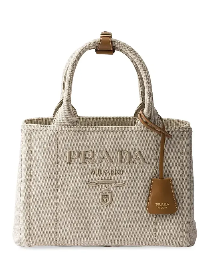 Women's Jardinière Small Cotton Canvas Top Handle Bag Women's Jardinière Small Cotton Canvas Top Handle Bag