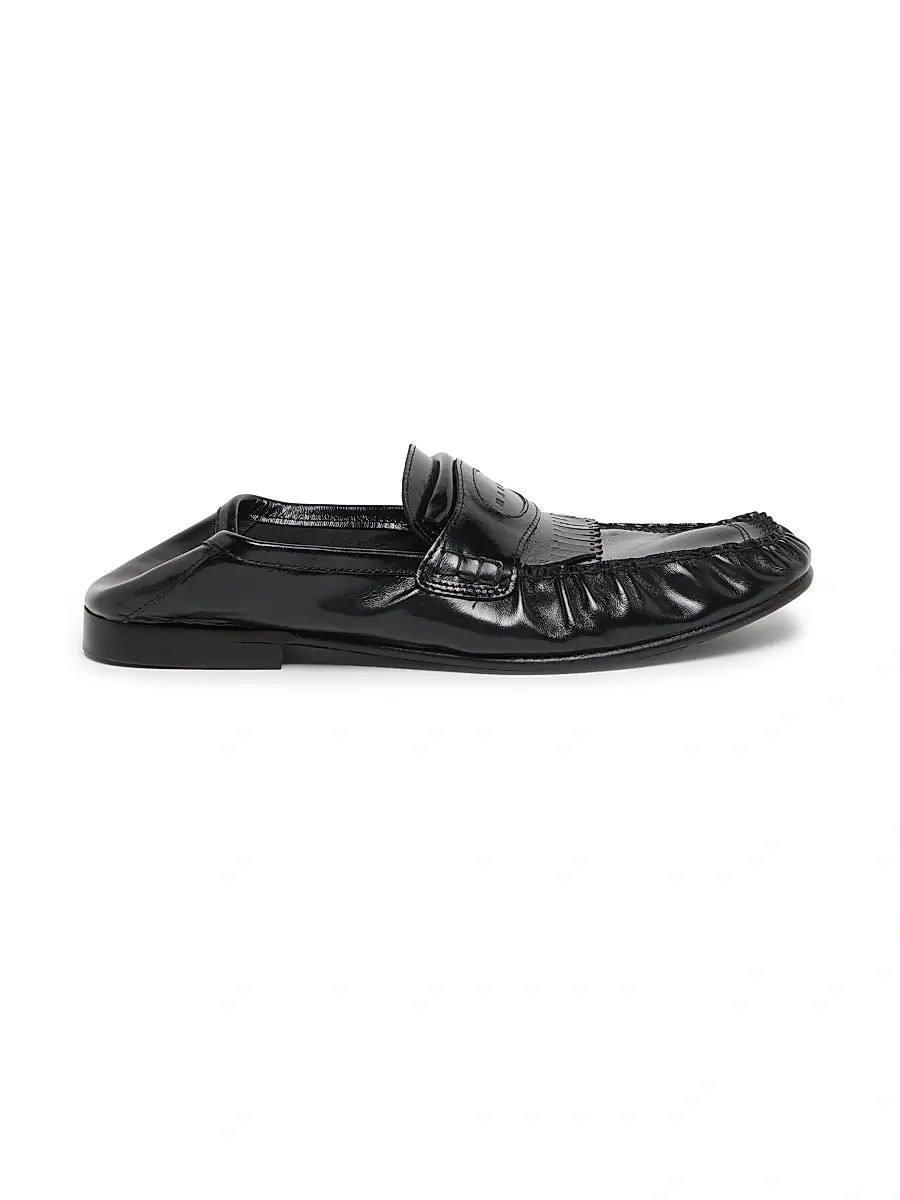 Marni Men's Leather Moccasin Loafers - Black | Thumbnail 5 Marni Men's Leather Moccasin Loafers - Black | Thumbnail 5