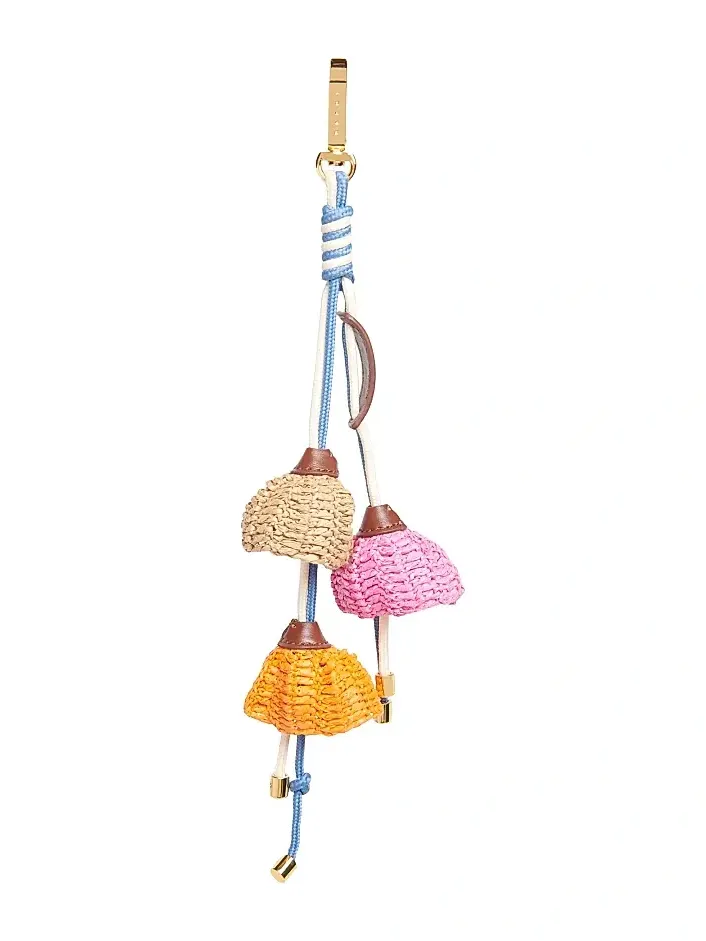 Men's Woven Flower Bag Charm