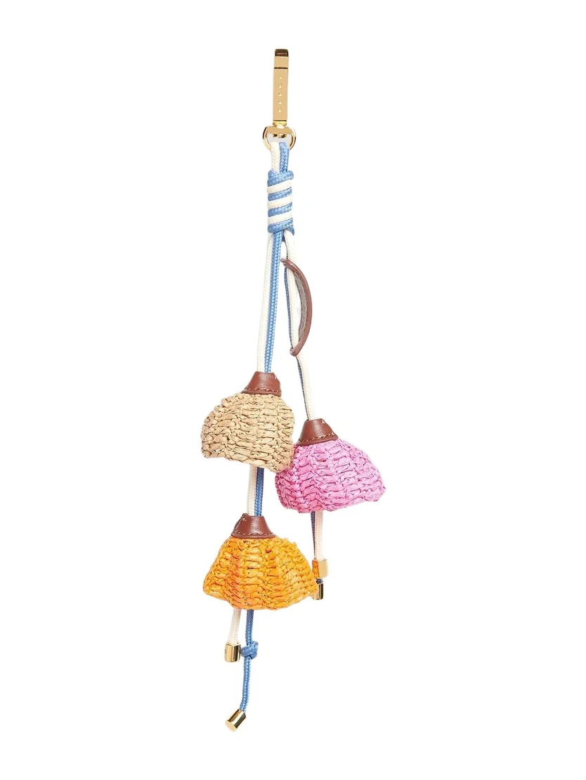 Men's Woven Flower Bag Charm