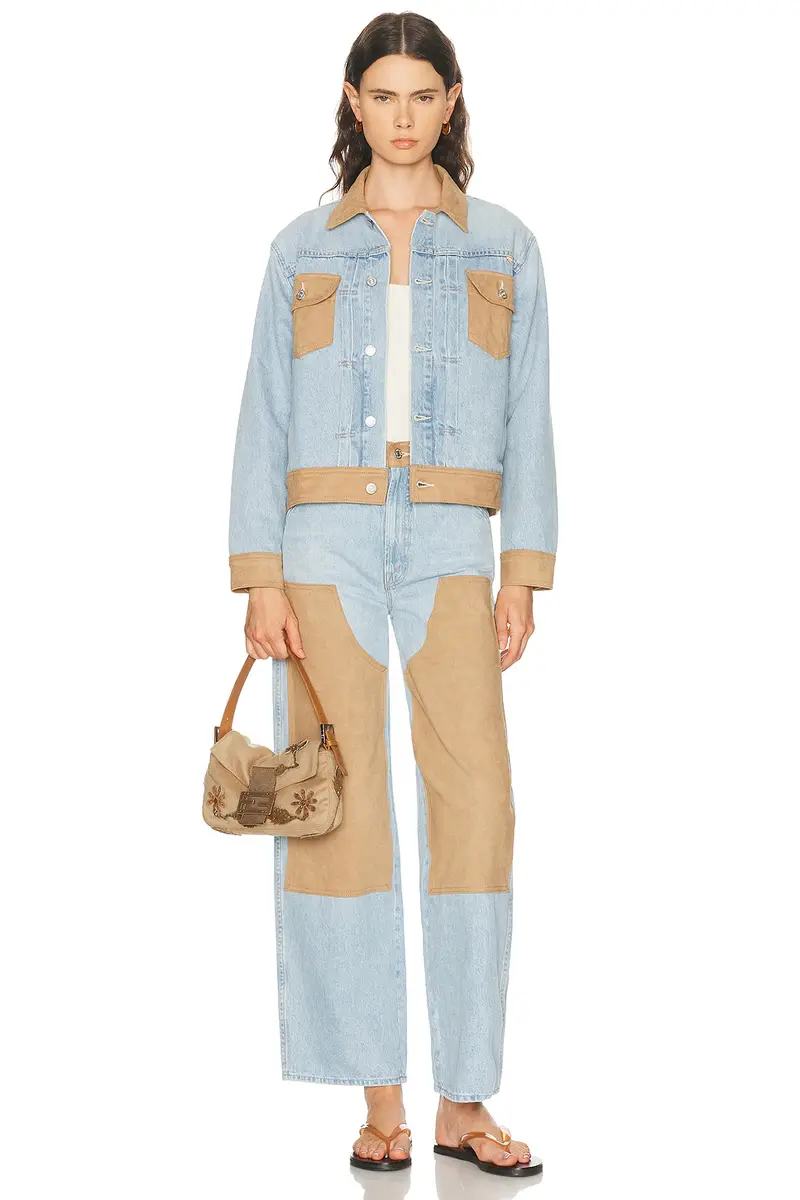Mother The Bee's Knees Stud Finder Skimp Jeans | Thumbnail 7