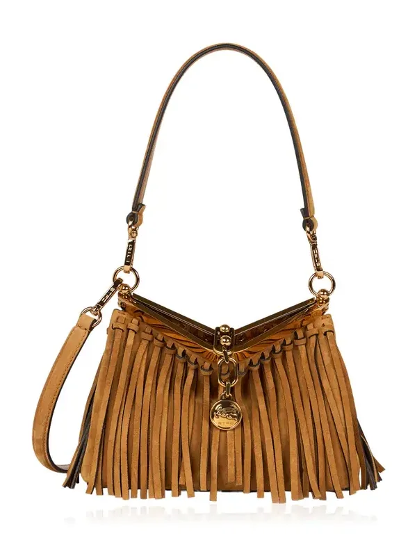 Small Leather Fringed Shoulder Bag Small Leather Fringed Shoulder Bag