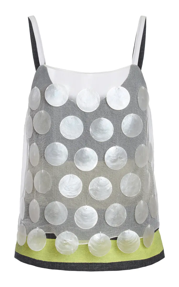 Marni Polka Dot Embellished Top