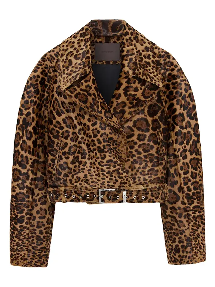 16Arlington Nolan Belted Leather Jacket