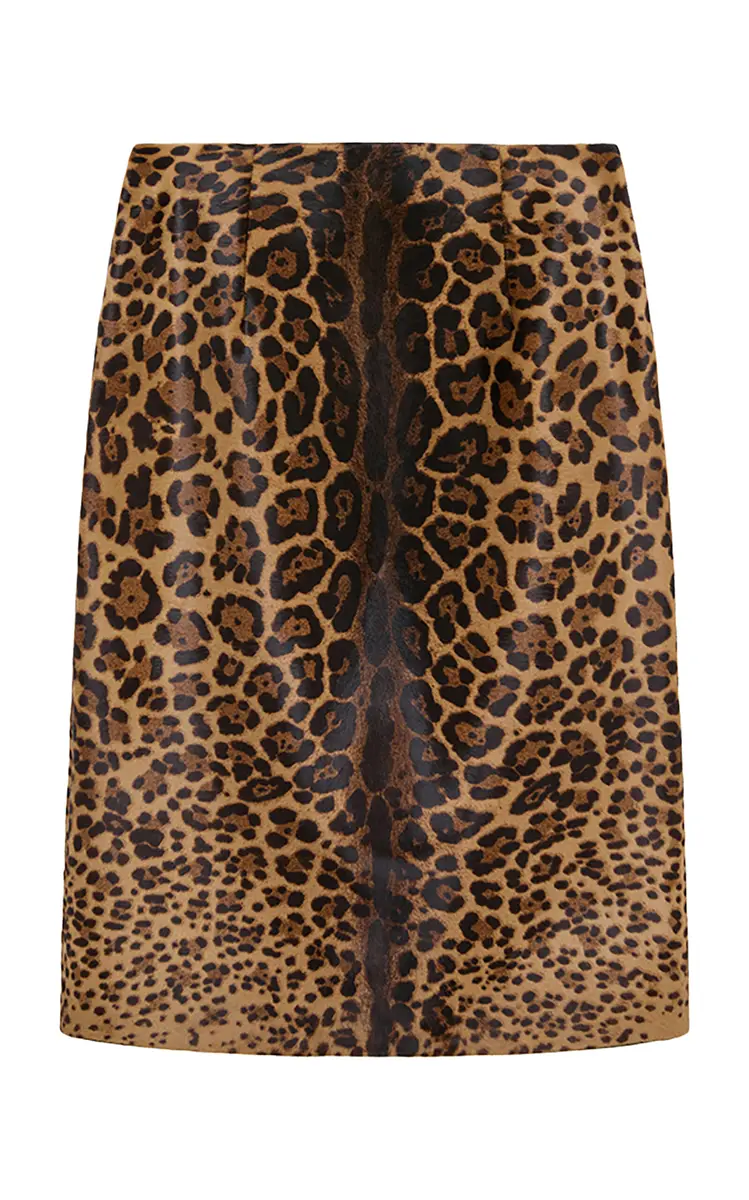 16Arlington Carmen Leather Midi Skirt