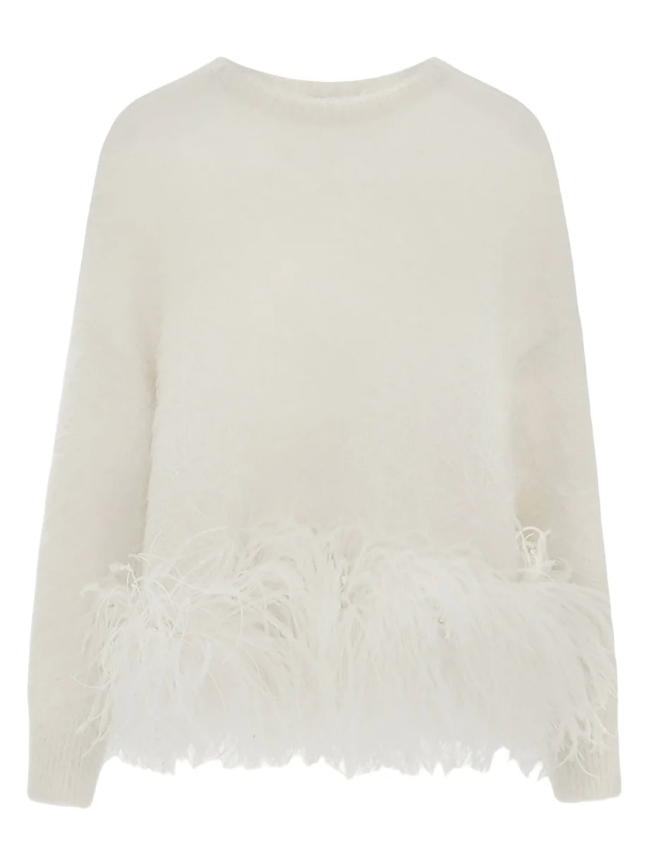 Dovico Feathered Alpaca-Blend Sweater Dovico Feathered Alpaca-Blend Sweater