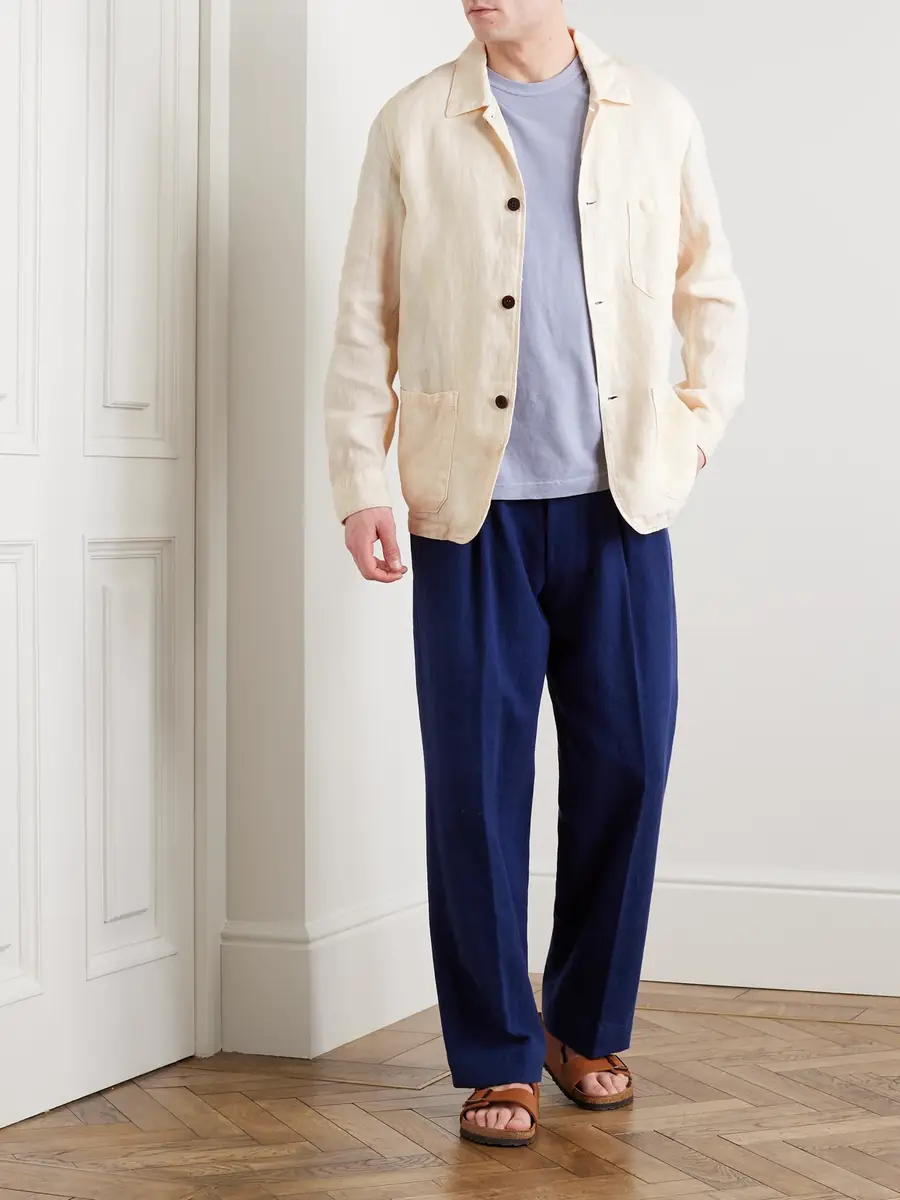 Portuguese Flannel Labura Slim-Fit Linen Jacket - Men | Thumbnail 2 Portuguese Flannel Labura Slim-Fit Linen Jacket - Men | Thumbnail 2