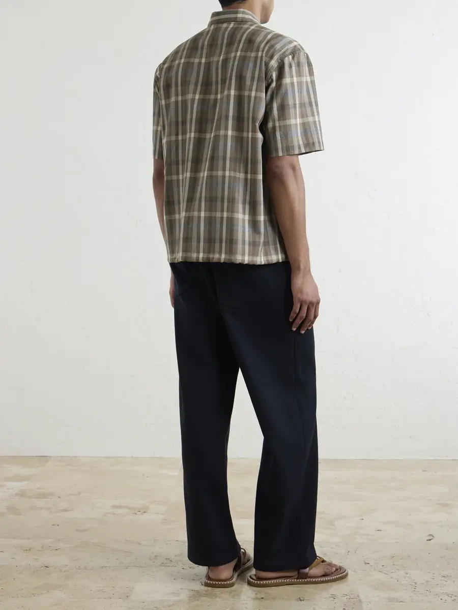 Auralee Checked Wool Shirt - Men | Thumbnail 4 Auralee Checked Wool Shirt - Men | Thumbnail 4