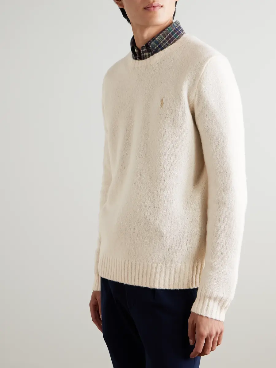 Polo Ralph Lauren Logo-Embroidered Wool-Blend Sweater - Men | Thumbnail 3