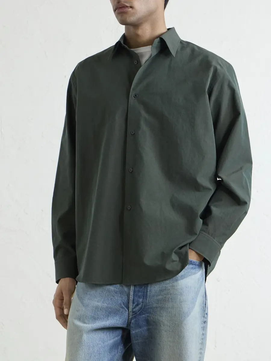 Auralee Cotton-Poplin Shirt - Men | Thumbnail 3