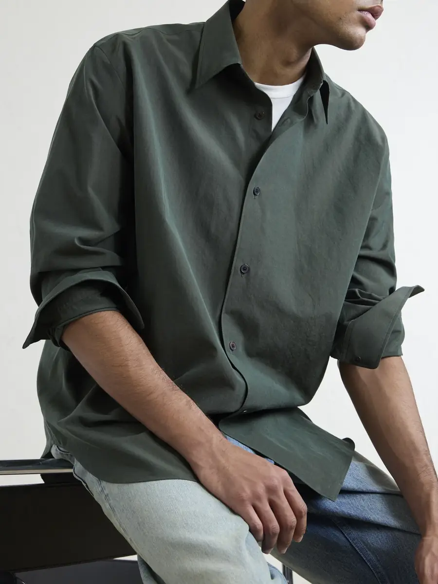 Auralee Cotton-Poplin Shirt - Men | Thumbnail 5