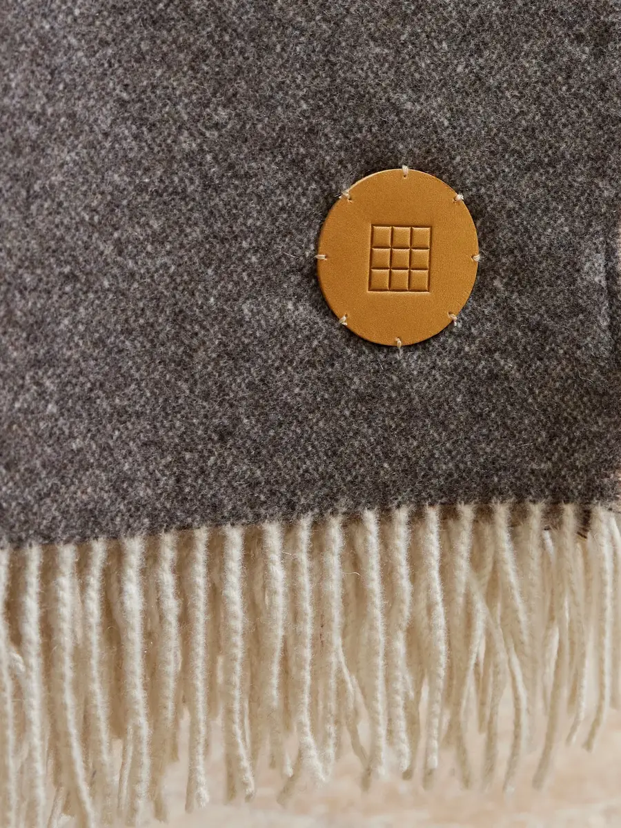 Soho Home Marwood Logo-Appliquéd Fringed Wool-Blend Throw - Men | Thumbnail 3 Soho Home Marwood Logo-Appliquéd Fringed Wool-Blend Throw - Men | Thumbnail 3