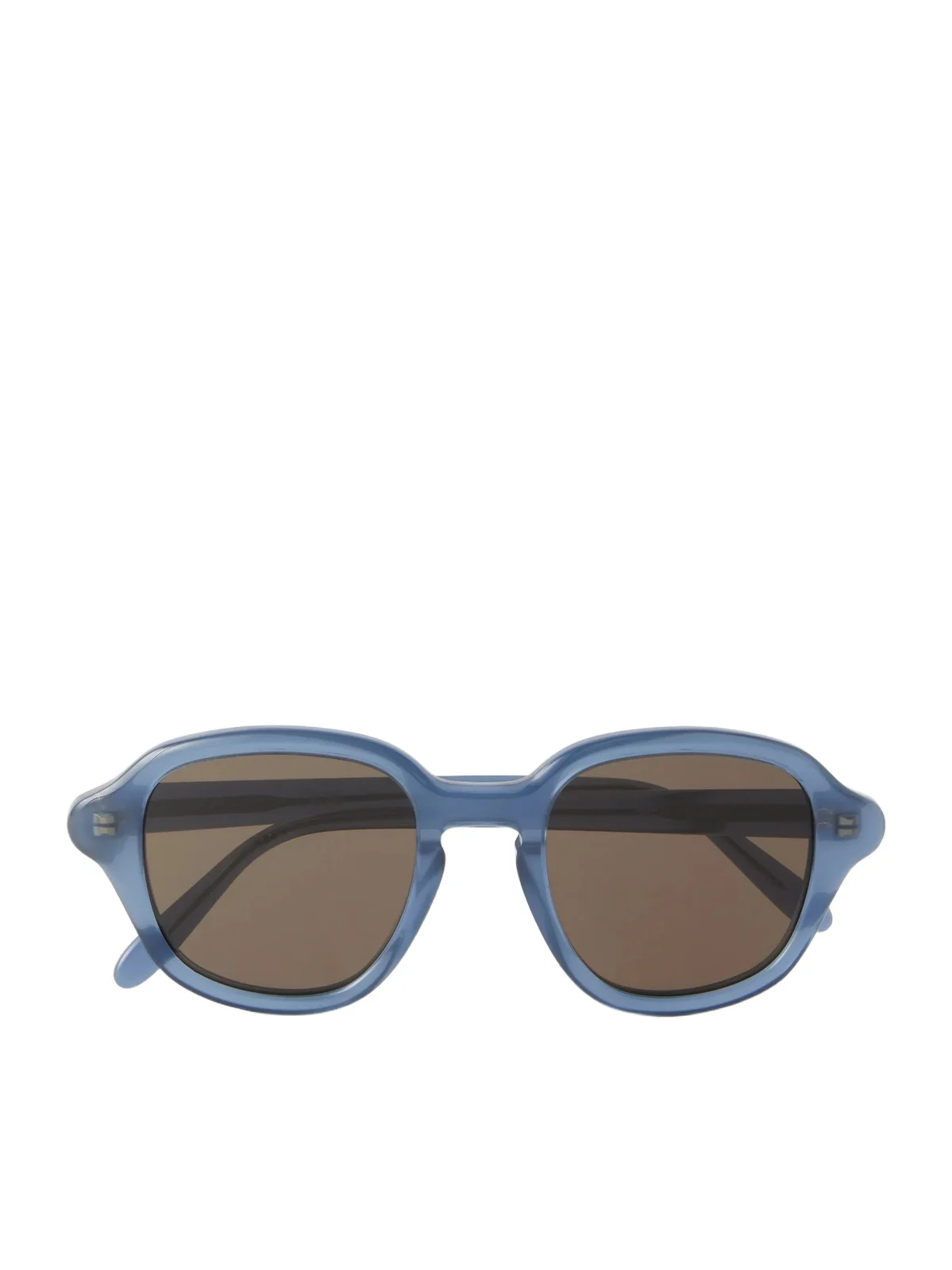 Slim Havana Round-Frame Acetate Sunglasses - Men