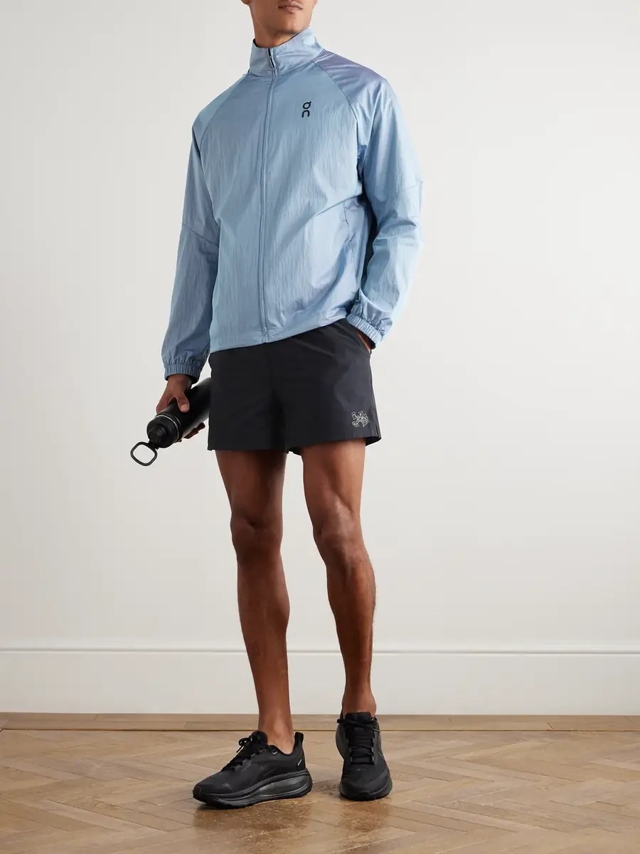 Portal Marka Liner Straight-Leg 5" Mesh-Trimmed Recycled-Shell Running Shorts - Men | Thumbnail 2