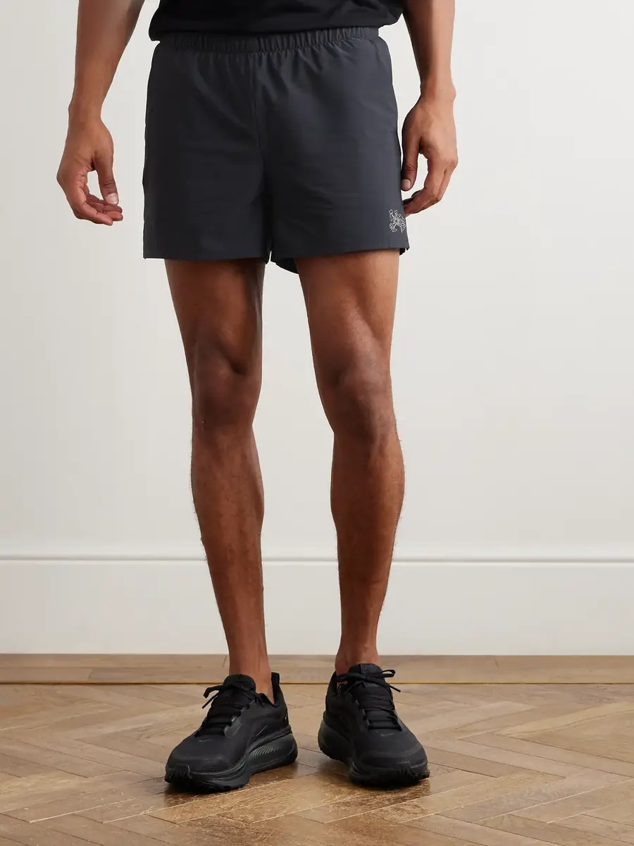 Portal Marka Liner Straight-Leg 5" Mesh-Trimmed Recycled-Shell Running Shorts - Men | Thumbnail 3