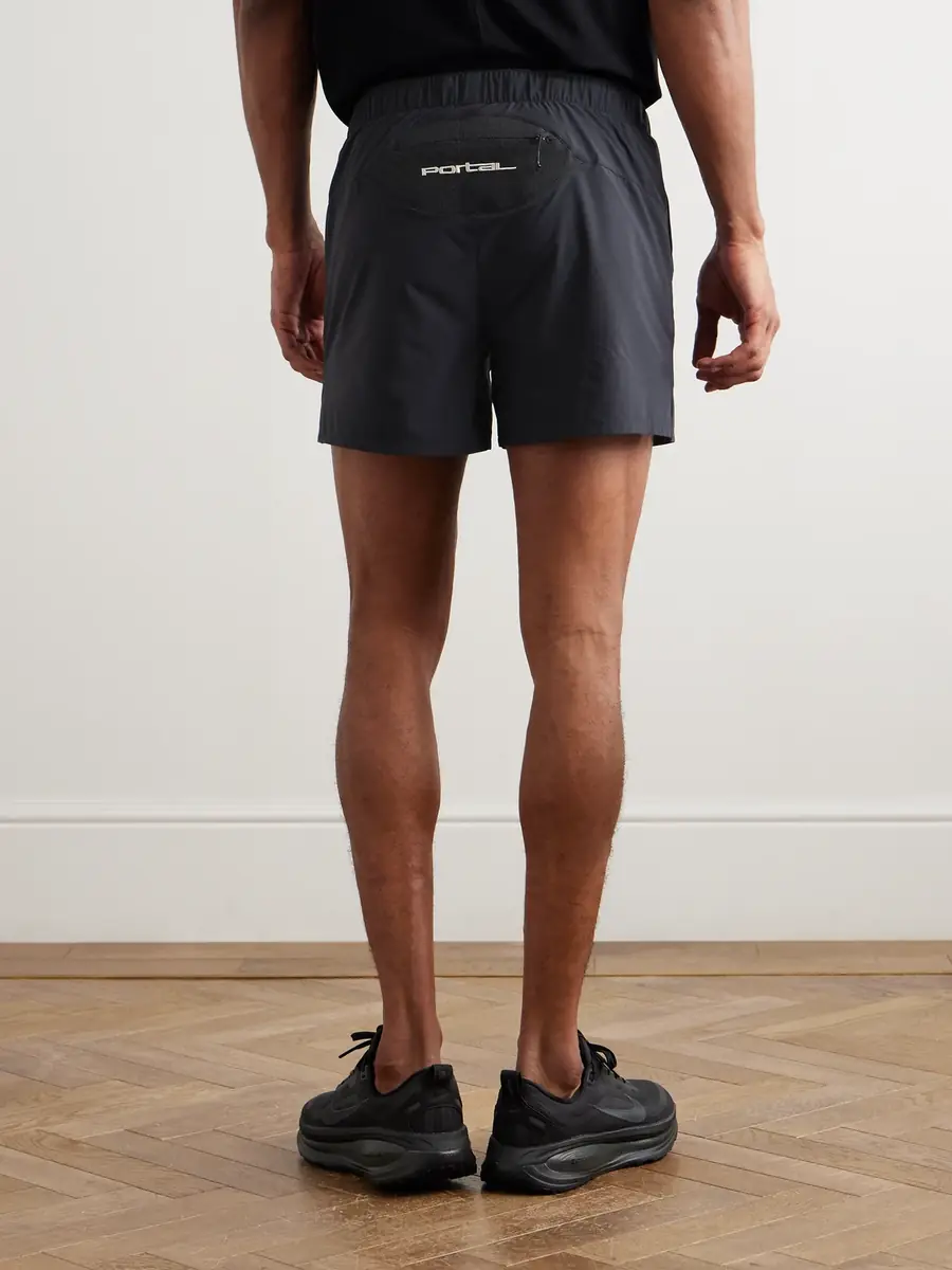 Portal Marka Liner Straight-Leg 5" Mesh-Trimmed Recycled-Shell Running Shorts - Men | Thumbnail 4