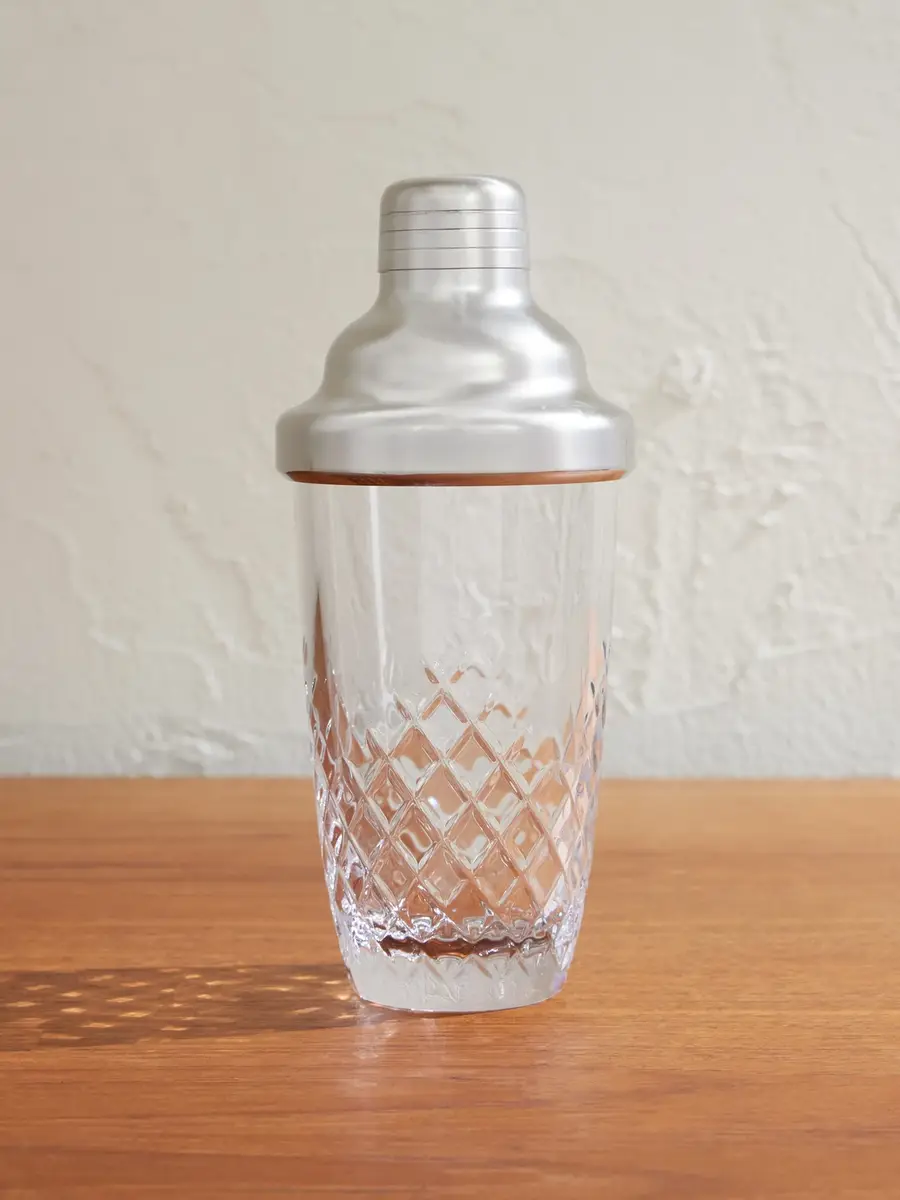 Soho Home Barwell Crystal and Stainless Steel Cocktail Shaker - Men | Image 1 Soho Home Barwell Crystal and Stainless Steel Cocktail Shaker - Men | Image 1