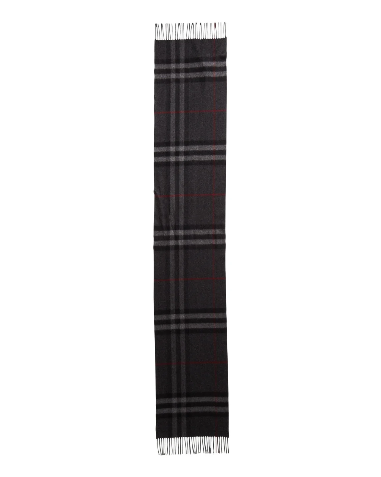 Men's Classic Check Cashmere Fringe Scarf Men's Classic Check Cashmere Fringe Scarf